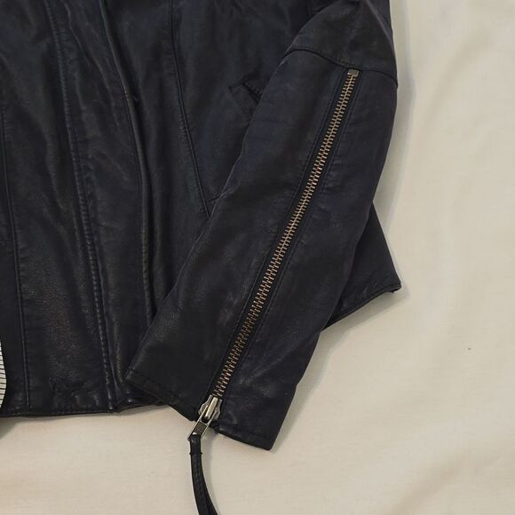 Free People Leather Jacket size 4 - Picture 9 of 12